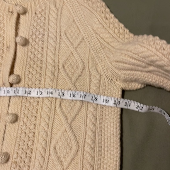 JOSEPH  F. HERON Hand Knitted 💯 % Wool   Womens SWEATER made in IRELAND - Picture 13 of 16